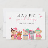 Happy Pawlidays Niedlich Hund Weihnachten (Vorderseite)