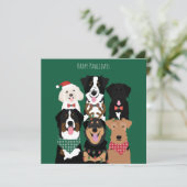 Happy Pawlidays Niedliche Weihnachten (Stehend Vorderseite)