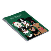 Happy Pawlidays Niedliche Weihnachten Notizblock (Rechte Seite)