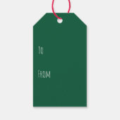 Happy Pawlidays Niedliche Weihnachtshunde Geschenkanhänger (Rückseite)