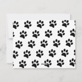 Happy Pawlidays Pet Foto Weihnachtskarte Feiertagskarte (Rückseite)