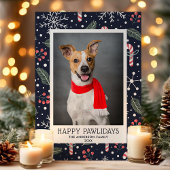 Happy Pawlidays Pet Holiday Foto Card