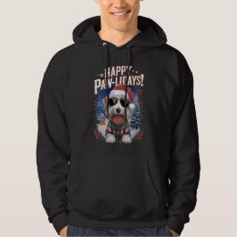 Happy Pawlidays Soft Coated Wheaten Terrier Xmas Hoodie