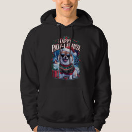 Happy Pawlidays Spitz Frohe Weihnachtsfeiertage Hoodie