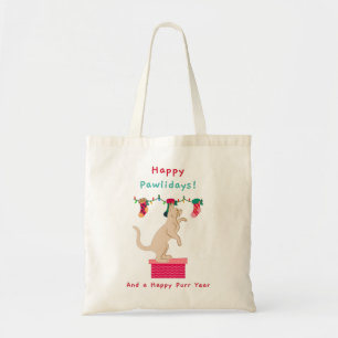Happy Pawlidays Tragetasche