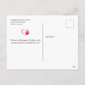 Happy Pawlidays Veterinary Feiertagspostkarte (Rückseite)