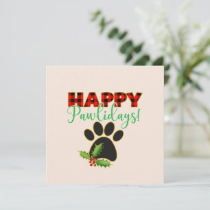 Happy Pawlidays Weihnachtsgeschenk für Hunde län