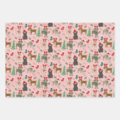 Happy Pawlidays Wrapping Paper Geschenkpapier Set (Vorderseite 3)