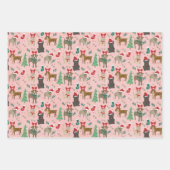 Happy Pawlidays Wrapping Paper Geschenkpapier Set (Vorderseite 2)