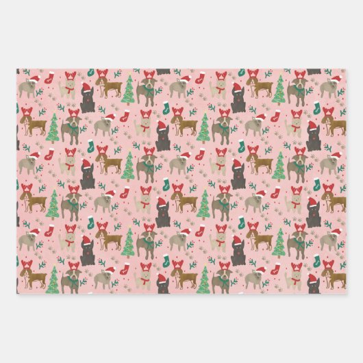 Happy Pawlidays Wrapping Paper Geschenkpapier Set (Vorderseite 2)