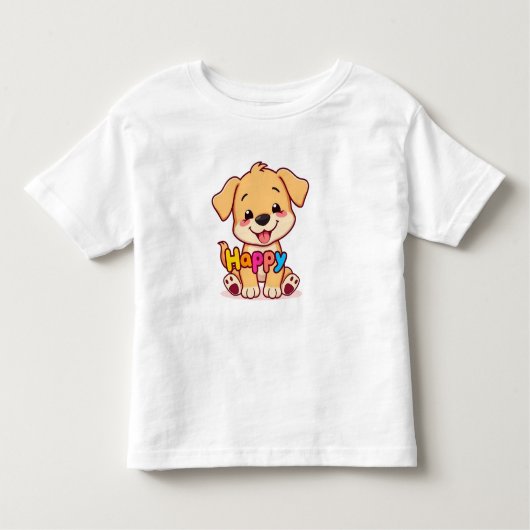 Happy Paws Puppy Kleinkind T-shirt (Vorderseite)