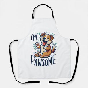 Happy pawsome dog Classic T - Shirt Schürze
