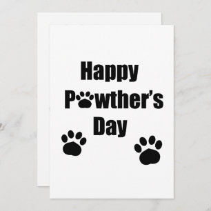 Happy Pawthers Day Hund Väter Tageskarte Feiertagskarte
