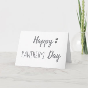 Happy Pawthers Day Pet Vatertag Karte