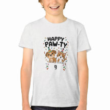 Happy Pawty Birthday Kids' Basic T - Shirt