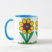 Happy Peace Daisies Tasse (Links)