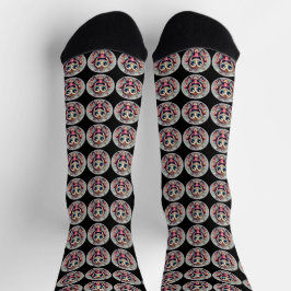 Happy Peace Monkey - Crew Socks Socken
