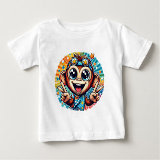 Happy Peace Monkey No. 5 Baby T-shirt