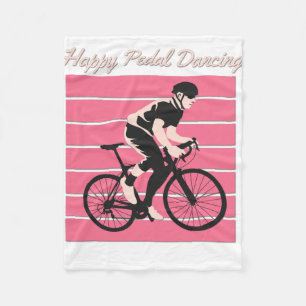 Happy Pedal Dancing - Cooles Bike Rider Design Fleecedecke