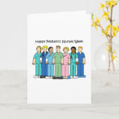 Happy Pediatric Nurses Week - October Karte (Gelbe Blume)