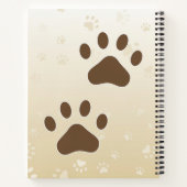 Happy Pekingese Dog Lover I Woof You Paws Notizblock (Rückseite)