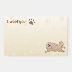 Happy Pekingese Dog Lover I Woof You Paws Post-it Klebezettel