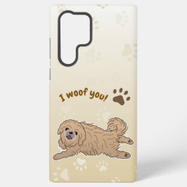 Happy Pekingese Dog Lover I Woof You Paws Samsung Galaxy Hülle