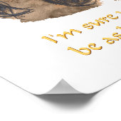 Happy Pekingese King Poster (Ecke)