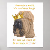 Happy Pekingese King Poster (Vorne)