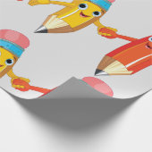 Happy Pencils Geschenkpapier (Ecke)