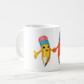 Happy Pencils Kaffeetasse (Vorderseite Links)