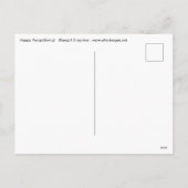 Happy PengsGiving Turkey Feiertagspostkarte (Rückseite)