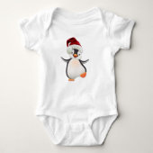 Happy-Penguin Baby Strampler (Vorderseite)