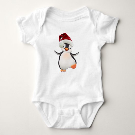 Happy-Penguin Baby Strampler (Vorderseite)