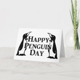 Happy Penguin Day Karte