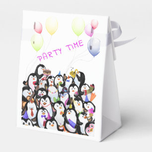 Happy Penguin Favor Boxes Geschenkschachtel