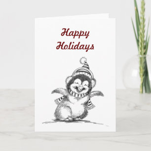 Happy Penguin Feiertagskarte