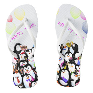 Happy Penguin Flip Flops Badesandalen