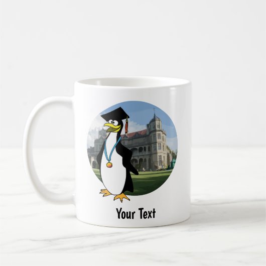 Happy Penguin Graduate Kaffeetasse (Links)