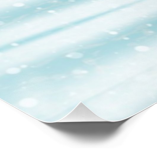 Happy Penguin Holding a Heart Poster (Ecke)