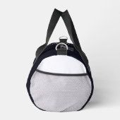 Happy penguin holding a sign to personalize duffle bag (Rechts)