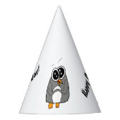 Happy Penguin Party Hat Partyhütchen (Vorderseite)