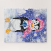 Happy Penguin - Weihnachten - Puzzle (Horizontal)