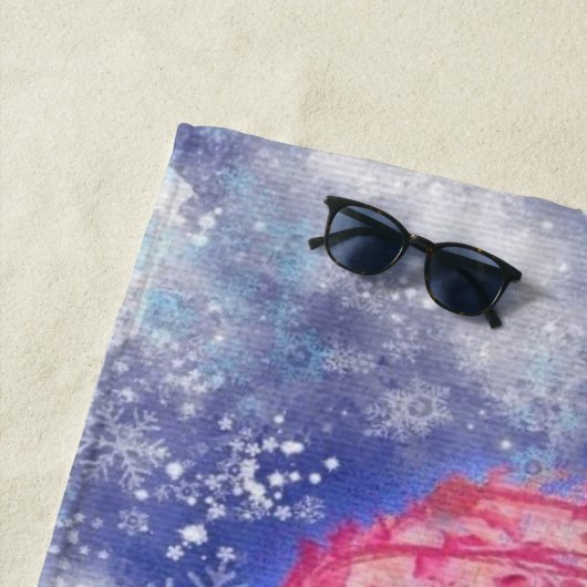 Happy Penguin - Weihnachten - Strandtuch (Beispiel)