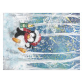Happy Penguin - Weihnachten Tischdecke (Vorderseite (Horizontal))