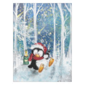 Happy Penguin - Weihnachten Tischdecke (Vorderseite)