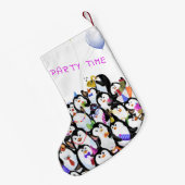 Happy Penguins Weihnachts-Strumpf Kleiner Weihnachtsstrumpf (Rückseite (Hängend))