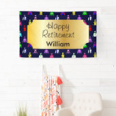 Happy Pension Horse Racing Jockey Silks Banner (Insitu)