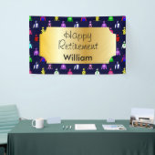 Happy Pension Horse Racing Jockey Silks Banner (Messeveranstaltung)