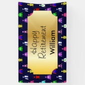 Happy Pension Horse Racing Jockey Silks Banner (Vertikal)